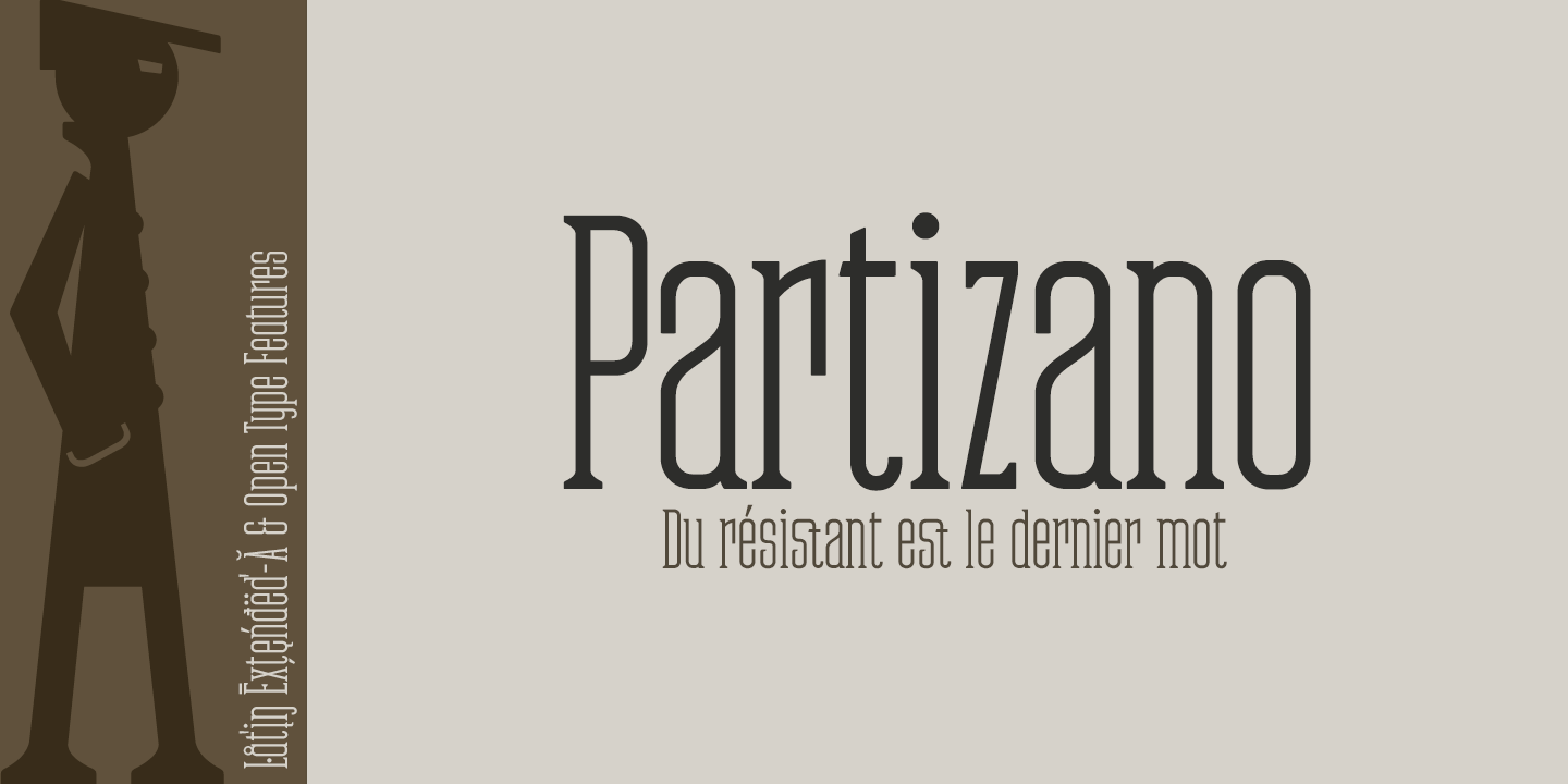 Example font Partizano Serif #5